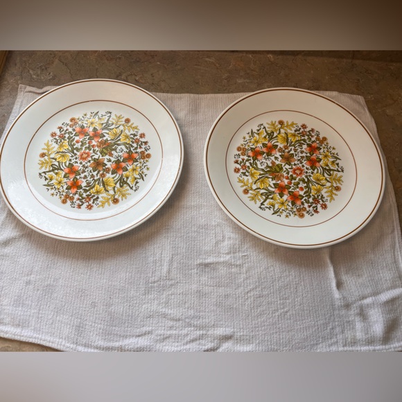 Vintage Corelle Indian Summer Floral dinner and salad plate set - Picture 5 of 12